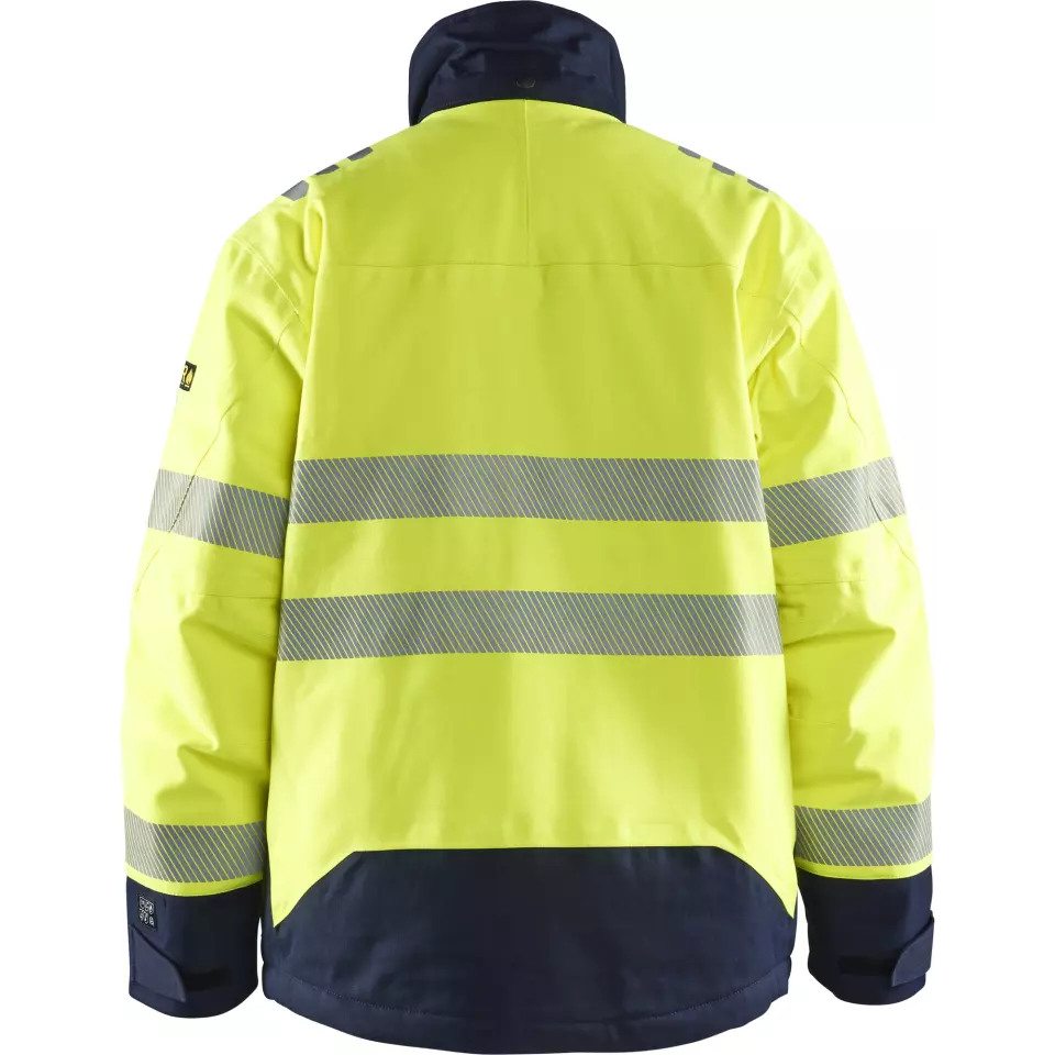 Blåkläder 451715343389, Multinorm Winter Jacket, Yellow/Navy, image 4, gallery thumbnail