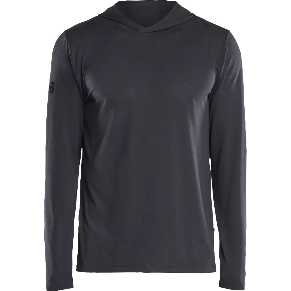 Blaklader 341711269600, Functional Hoodie with UV Protection, Medium Grey