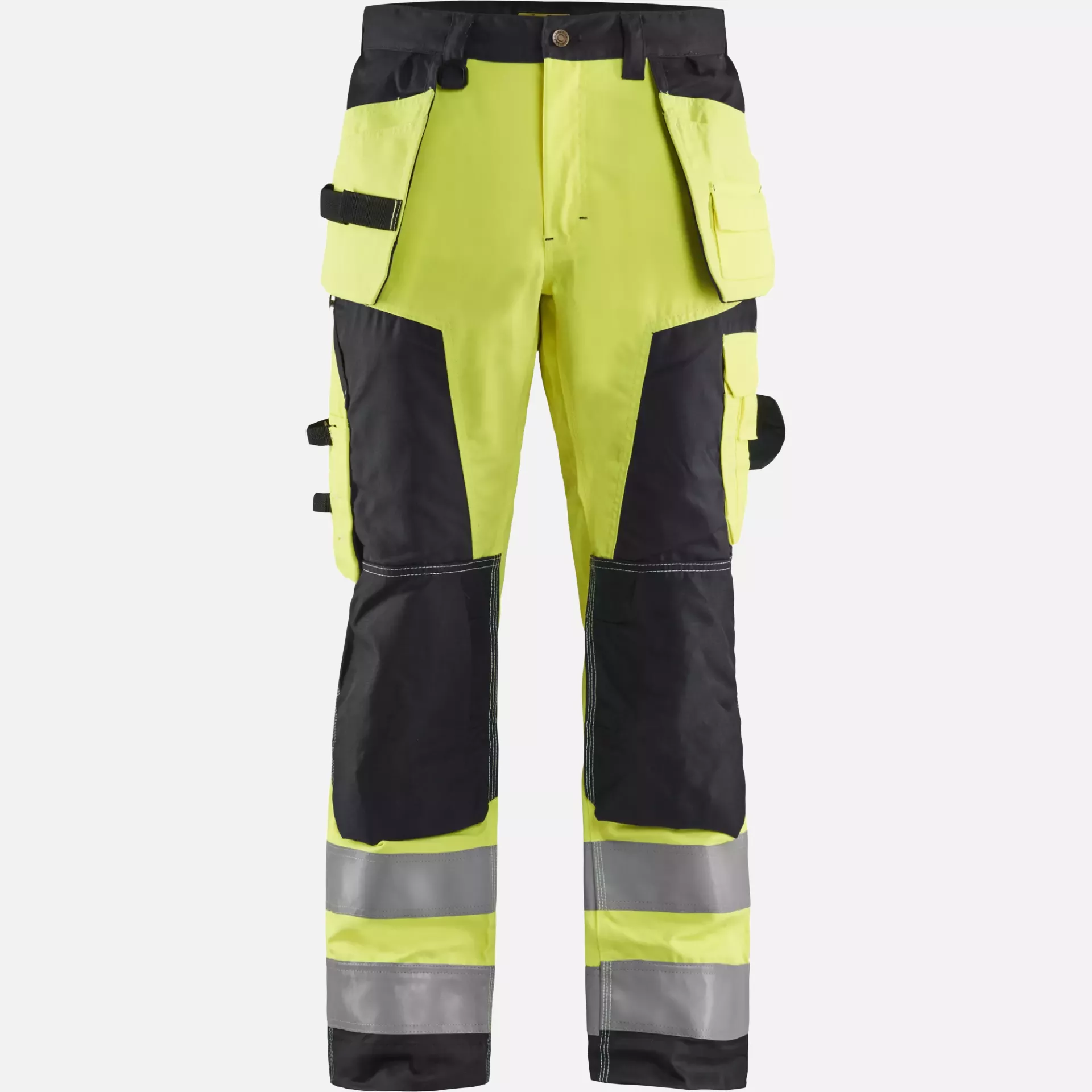 Blaklader 156818113399, High Vis Craftsman Work Trousers, Yellow/Black, image 1