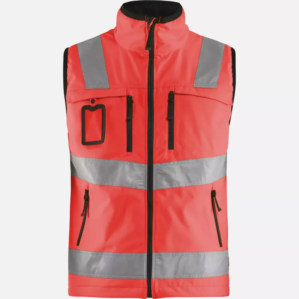 Blaklader 304925175500, High Vis Softshell Vest, Red, image 1, gallery thumbnail