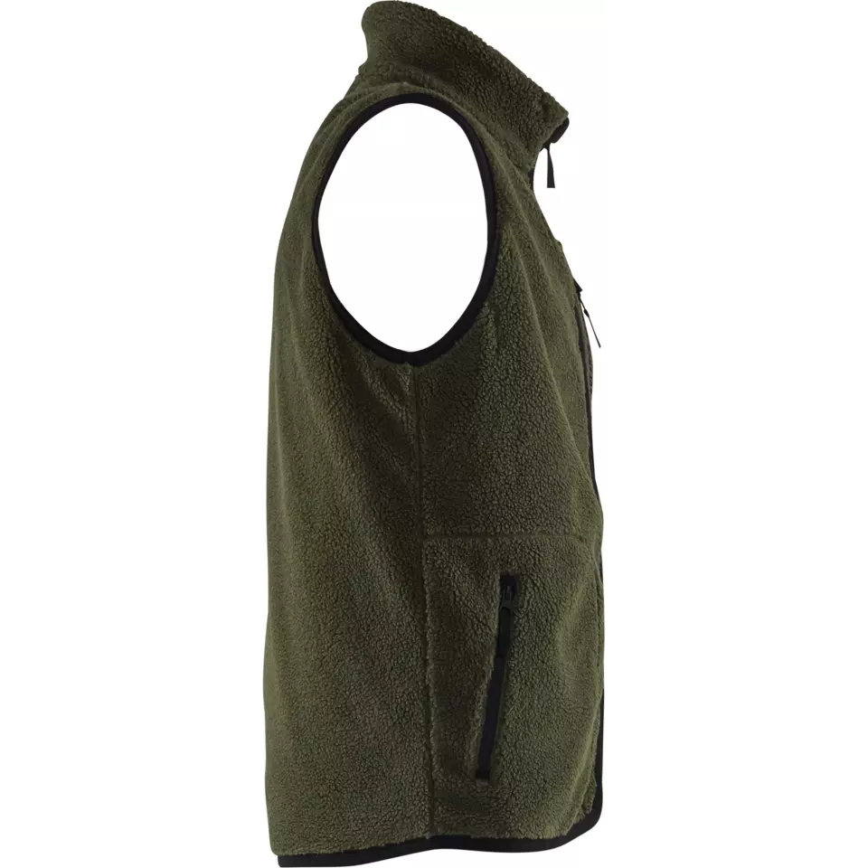 Blaklader 382029554109, Pile Vest, Autumn Green, image 2, gallery thumbnail