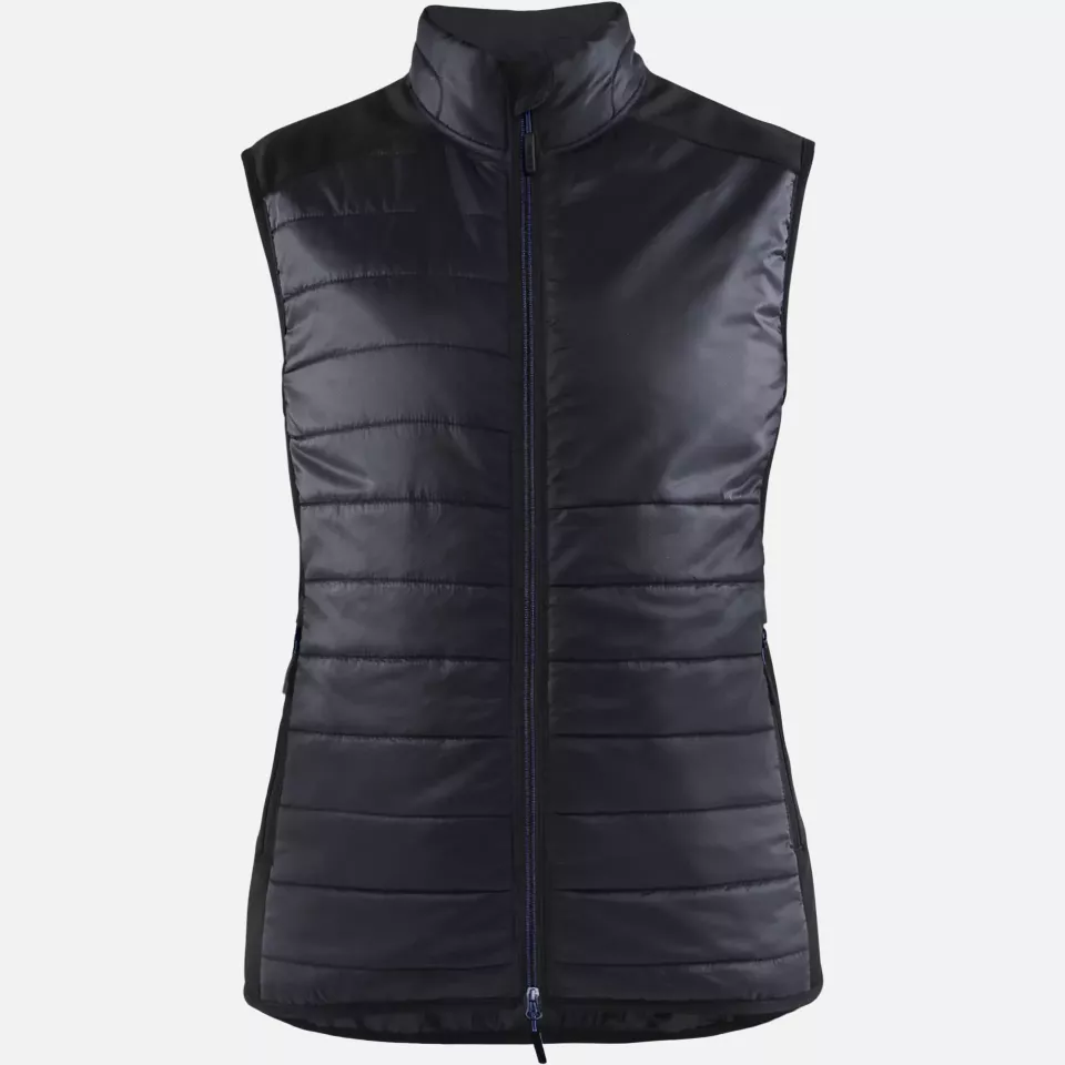 Blaklader 386420309986, Ladies Lined Vest, Black/Dark Navy, image 1, gallery thumbnail