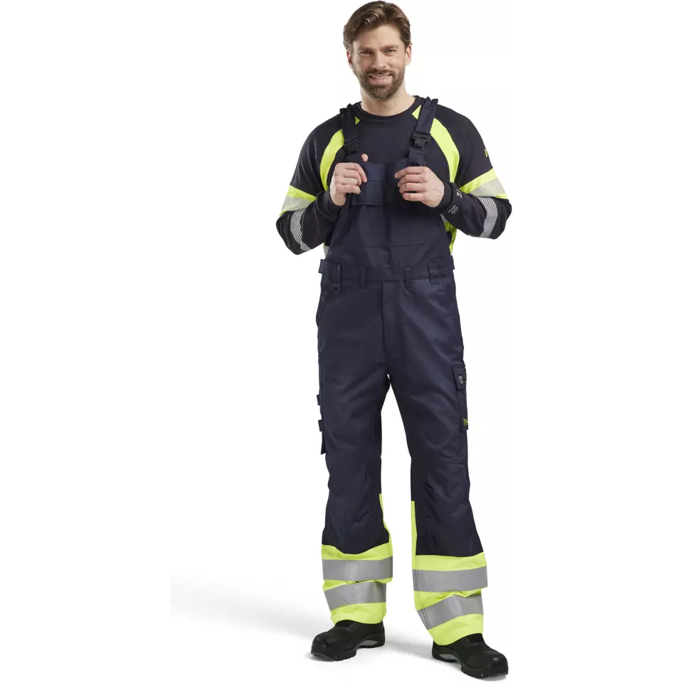 Blåkläder 260515198933, Stahl Latzhose, Marineblau/ Gelb, image 5, gallery thumbnail