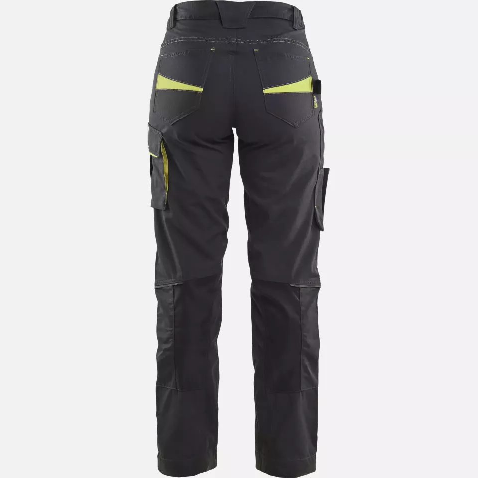 Blaklader 719513309933, Damen Stretch Arbeitshose, Schwarz/Gelb, image 4, gallery thumbnail
