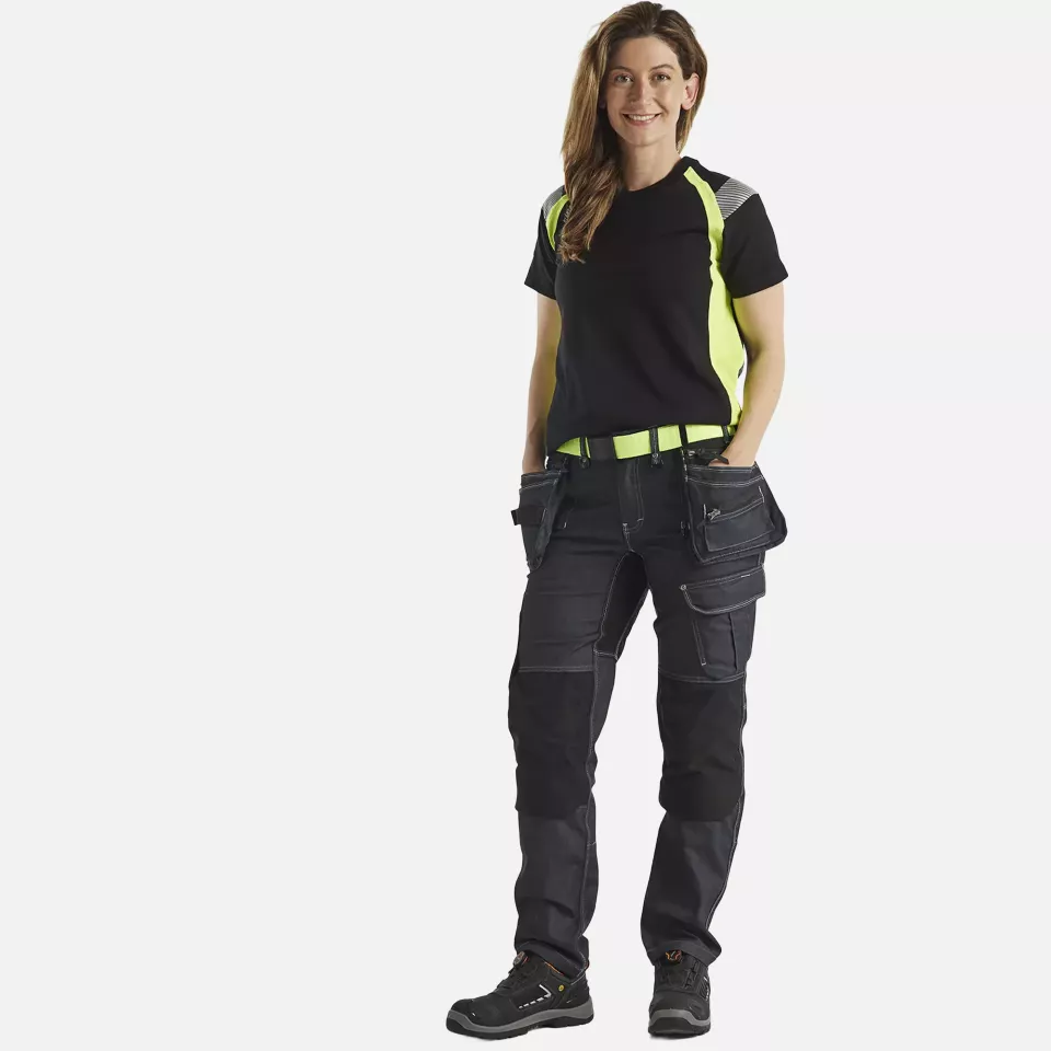 Blaklader 799011418999, X1900 Women's Stretch Craftsman Work Trousers, Navy/Black, image 5, gallery thumbnail