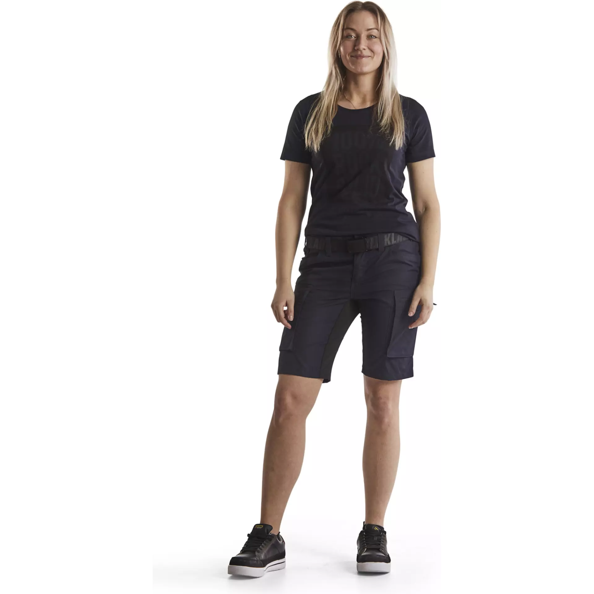Blåkläder 714918458699, Women's Stretch Shorts, Dark Navy Blue/Black, image 5