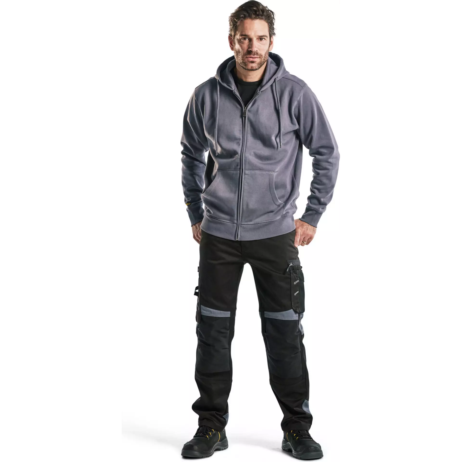 Blåkläder 336610489400, Sweatshirt mit Kapuze und Reißverschluss, Grau, image 5