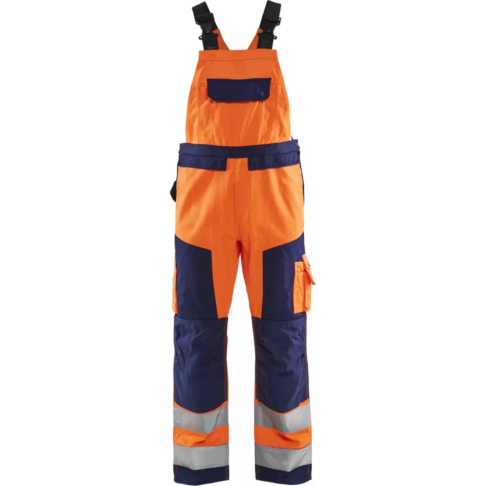 Blåkläder 266018115389, High Vis Latzhose, Orange/Marineblau, image 1, gallery thumbnail