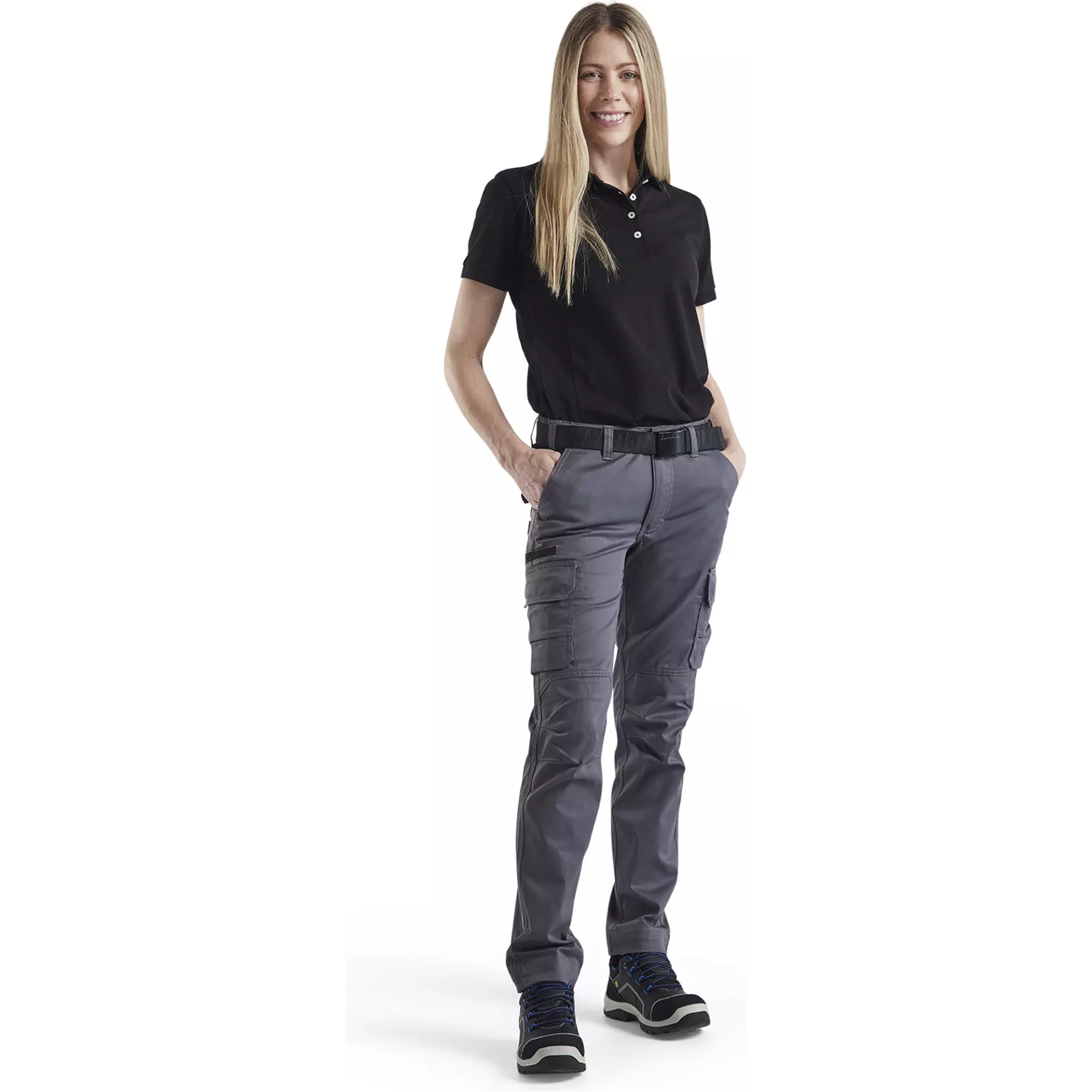 Blaklader 714418329699, Damen Stretch Industrie Arbeitshose, Mittelgrau/Schwarz, image 5