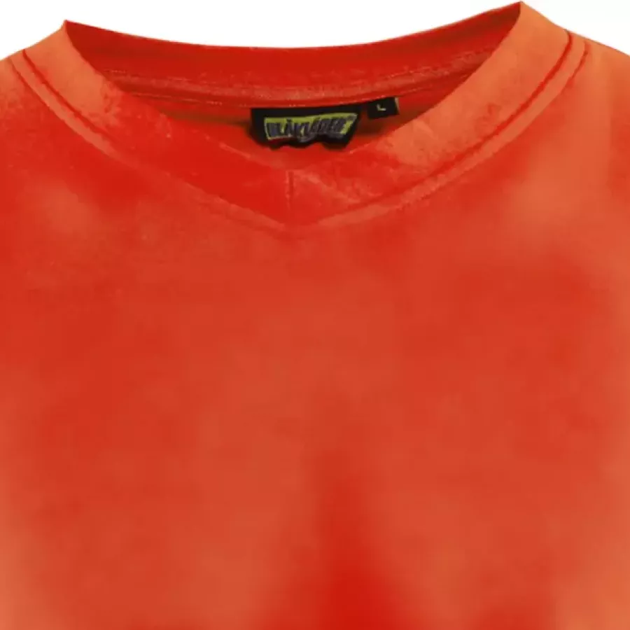 **V-Neck Collar** adds relaxed comfort and a clean, modern look to your workday style.