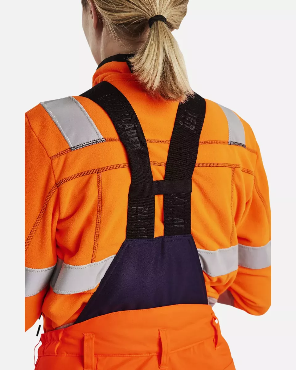Blaklader 788519775389, High Vis Ladies Winter Work Trousers, Orange/Navy Blue, image 6, gallery thumbnail