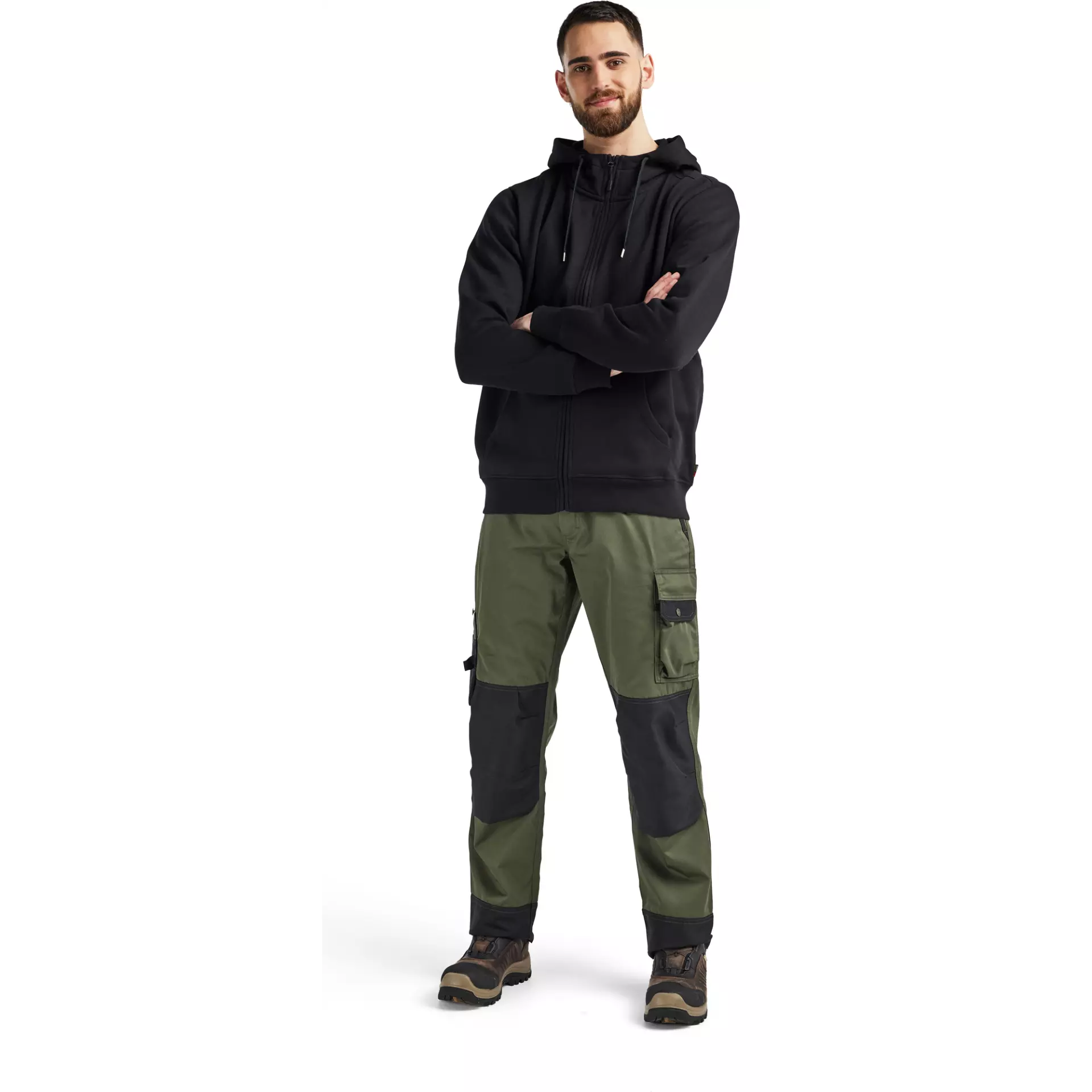 Blåkläder 336610489900, Sweatshirt mit Kapuze und Reißverschluss, Schwarz, image 5