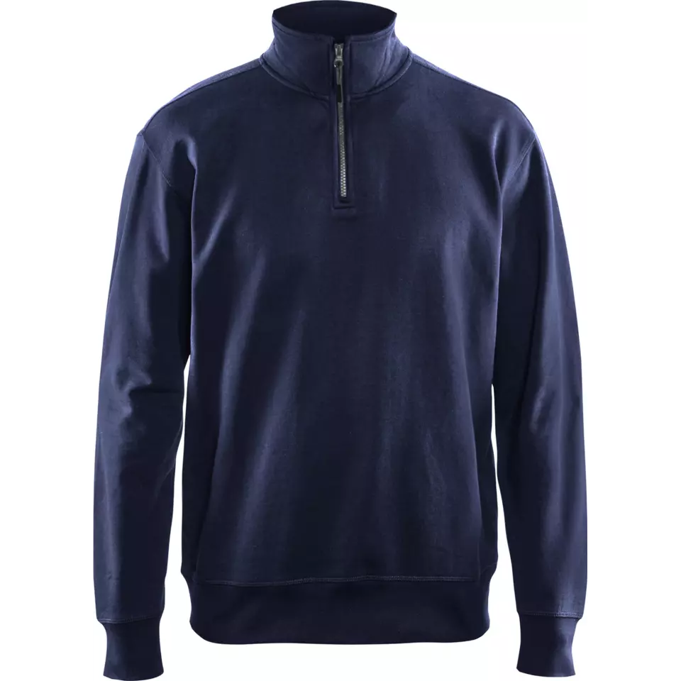 Blaklader 336911588900, Sweatshirt mit Half-Zip, Marineblau, image 1, gallery thumbnail