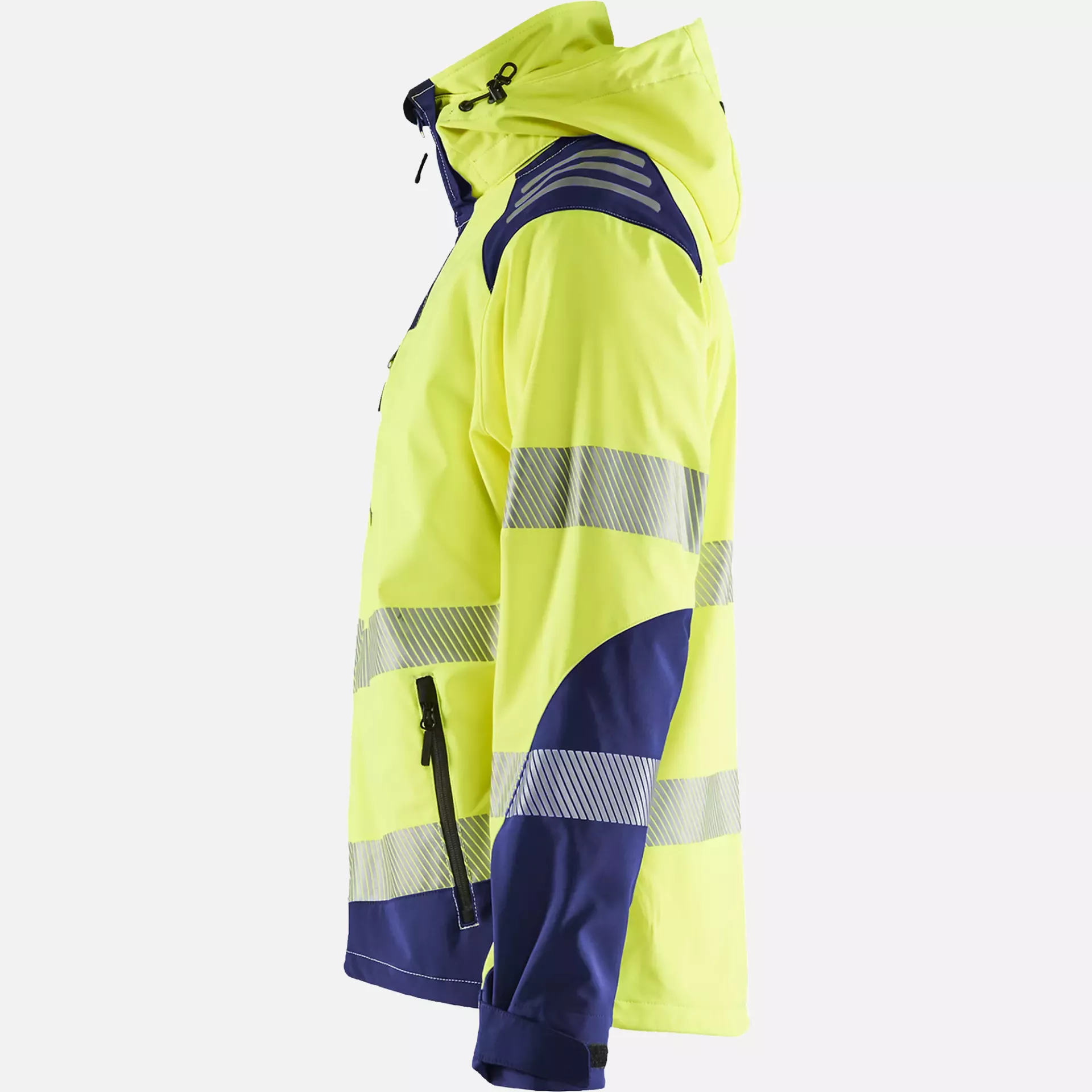 Blaklader 449125133389, High Vis Softshell Jacket, Yellow/Navy Blue, image 7