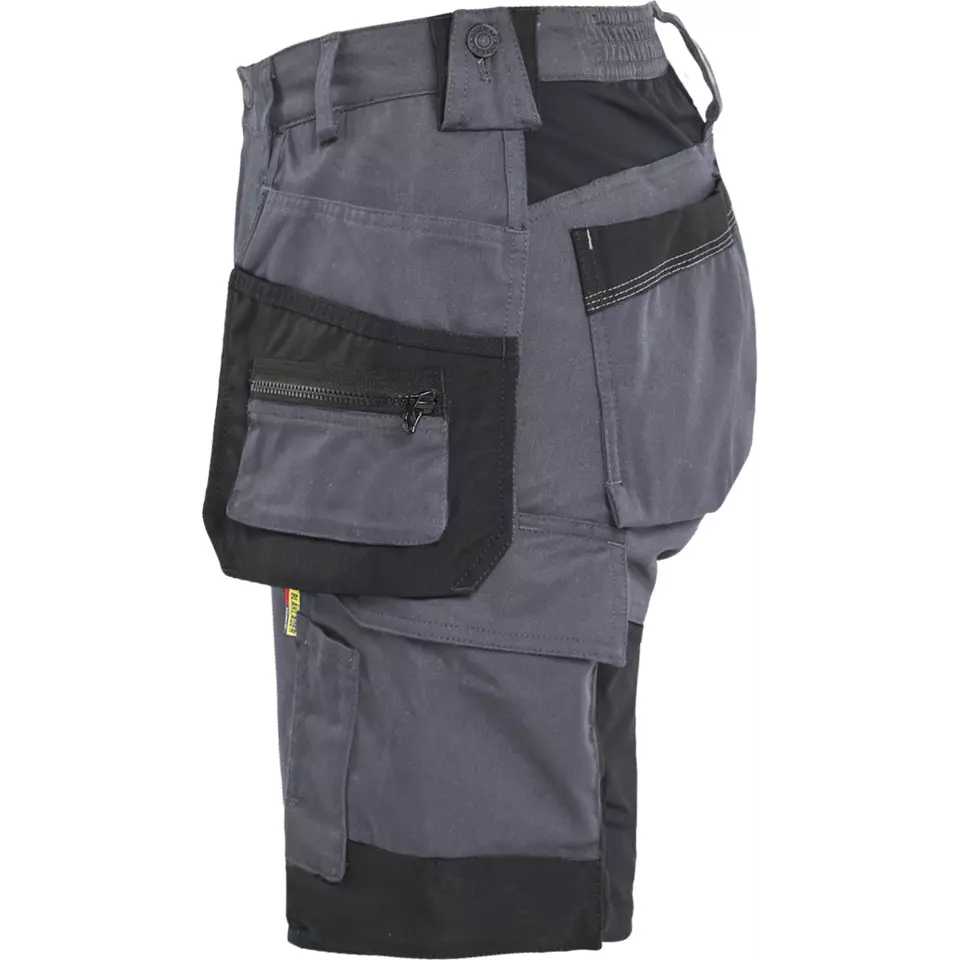 Blaklader 713318329600, Ladies Stretch Craftsman Shorts, Medium Grey, image 3, gallery thumbnail