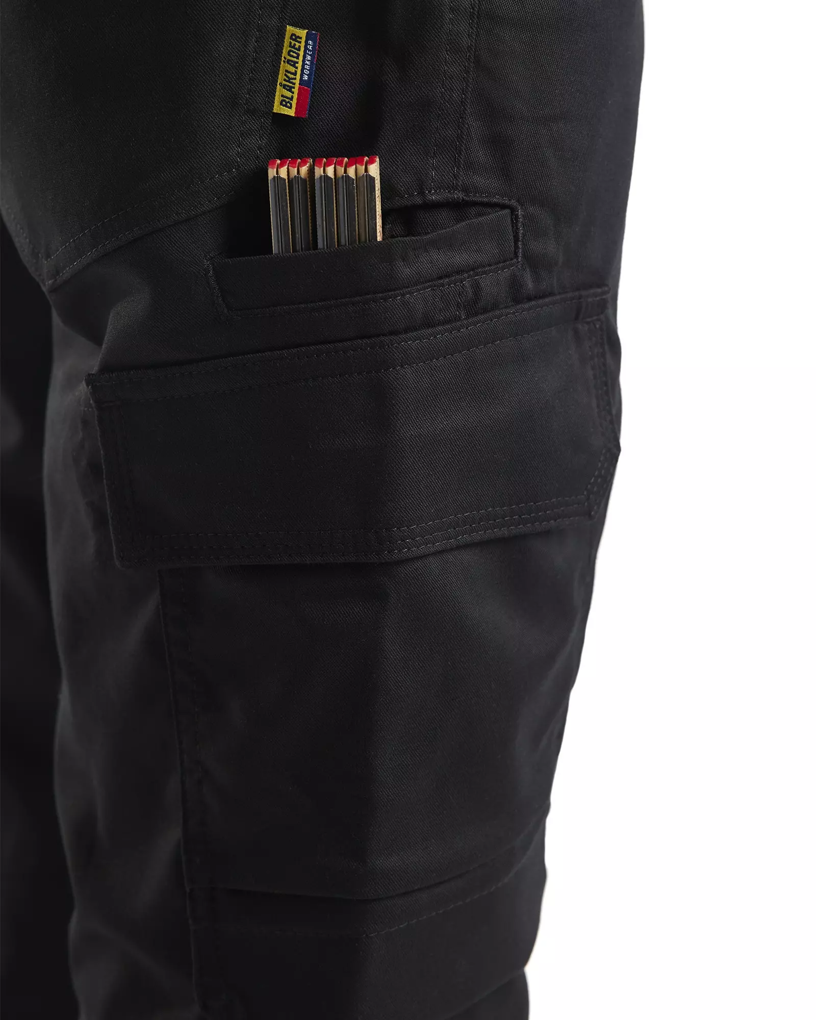Blaklader 144818329900, Industrie Stretch Arbeitshose mit Kniepolstertaschen, Schwarz, image 6