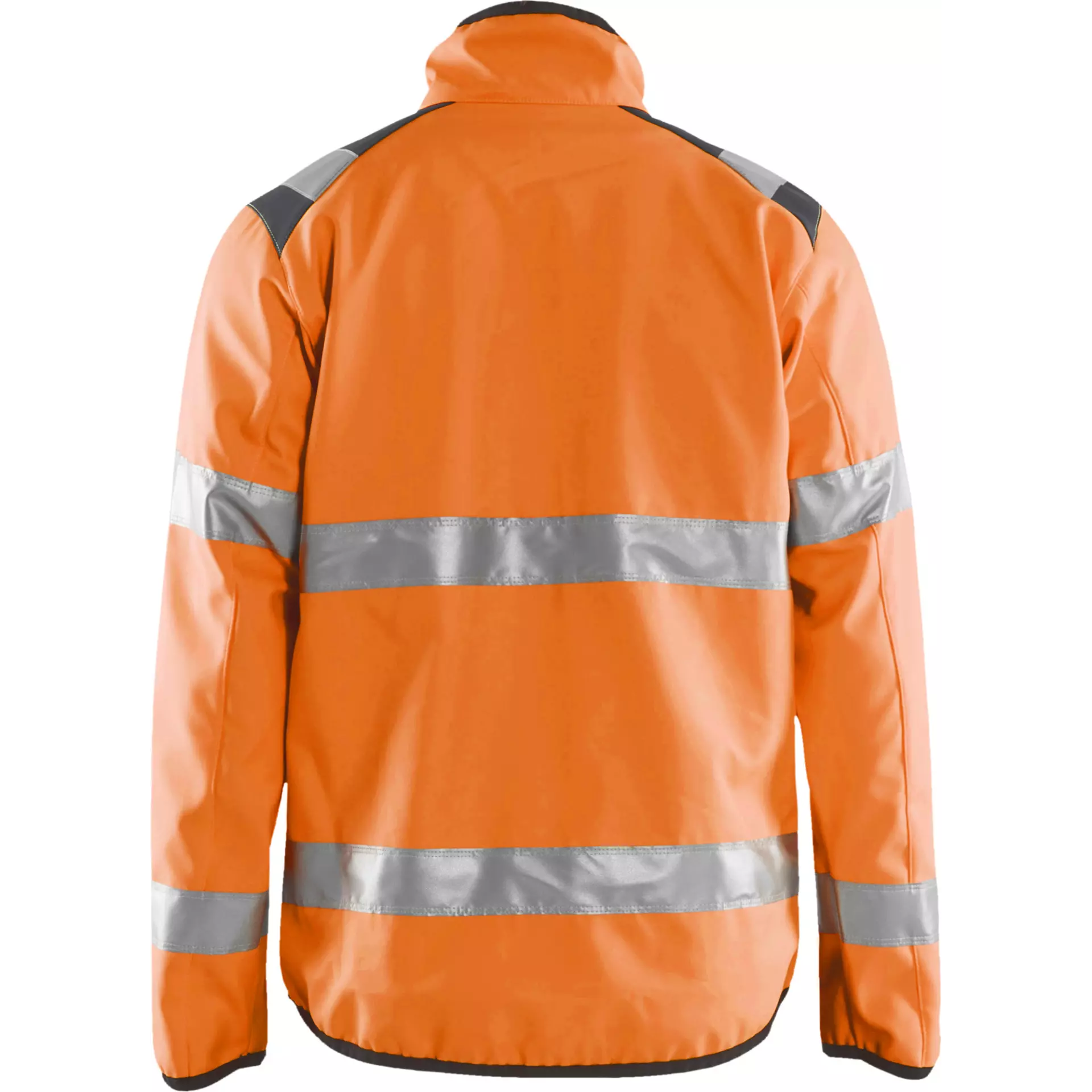 Blaklader 487725165396, High Vis Softshell Jacket, Orange/Medium Grey, image 4