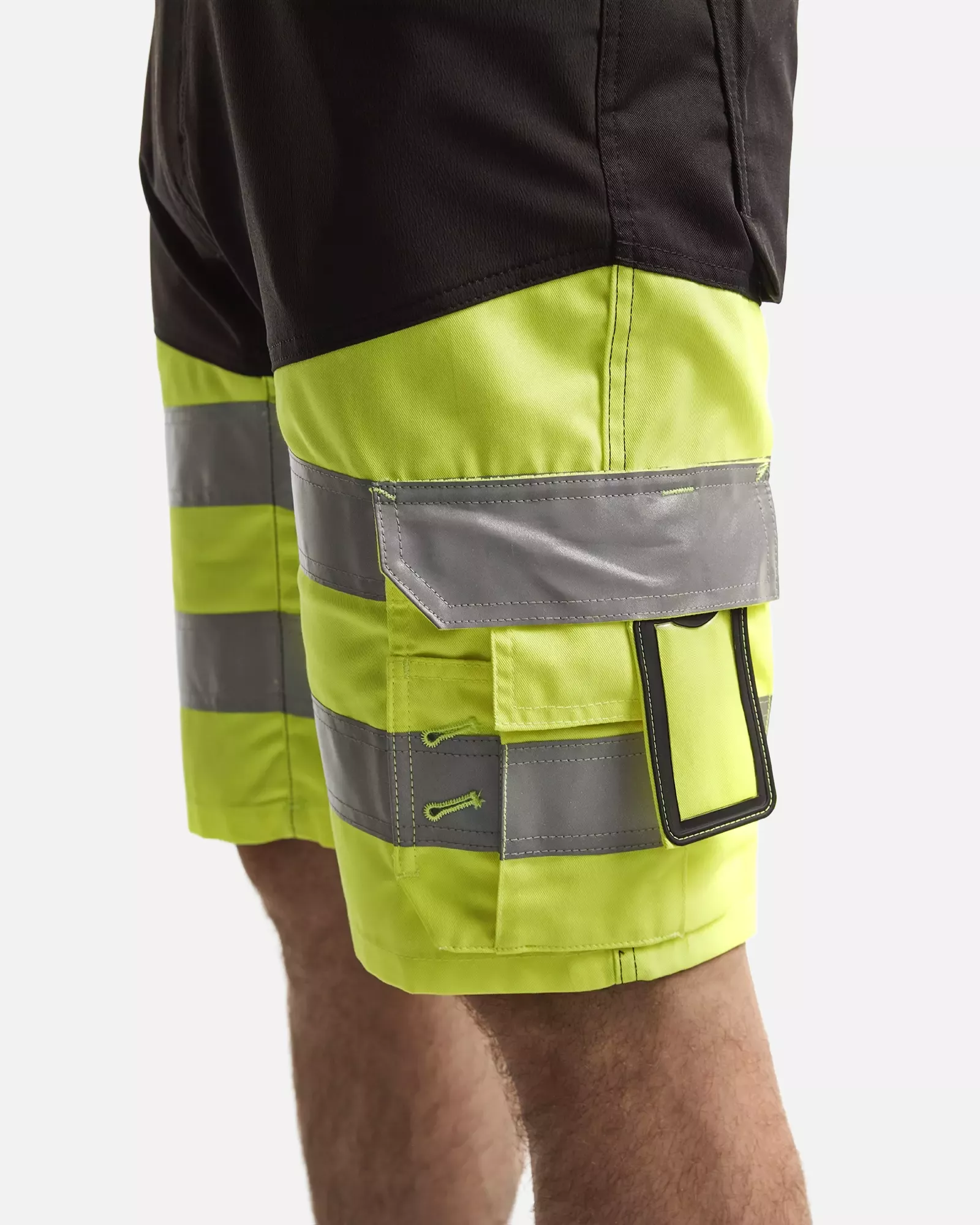 Blaklader 154118119933, High Vis Stretch Shorts, Black/Yellow, image 8