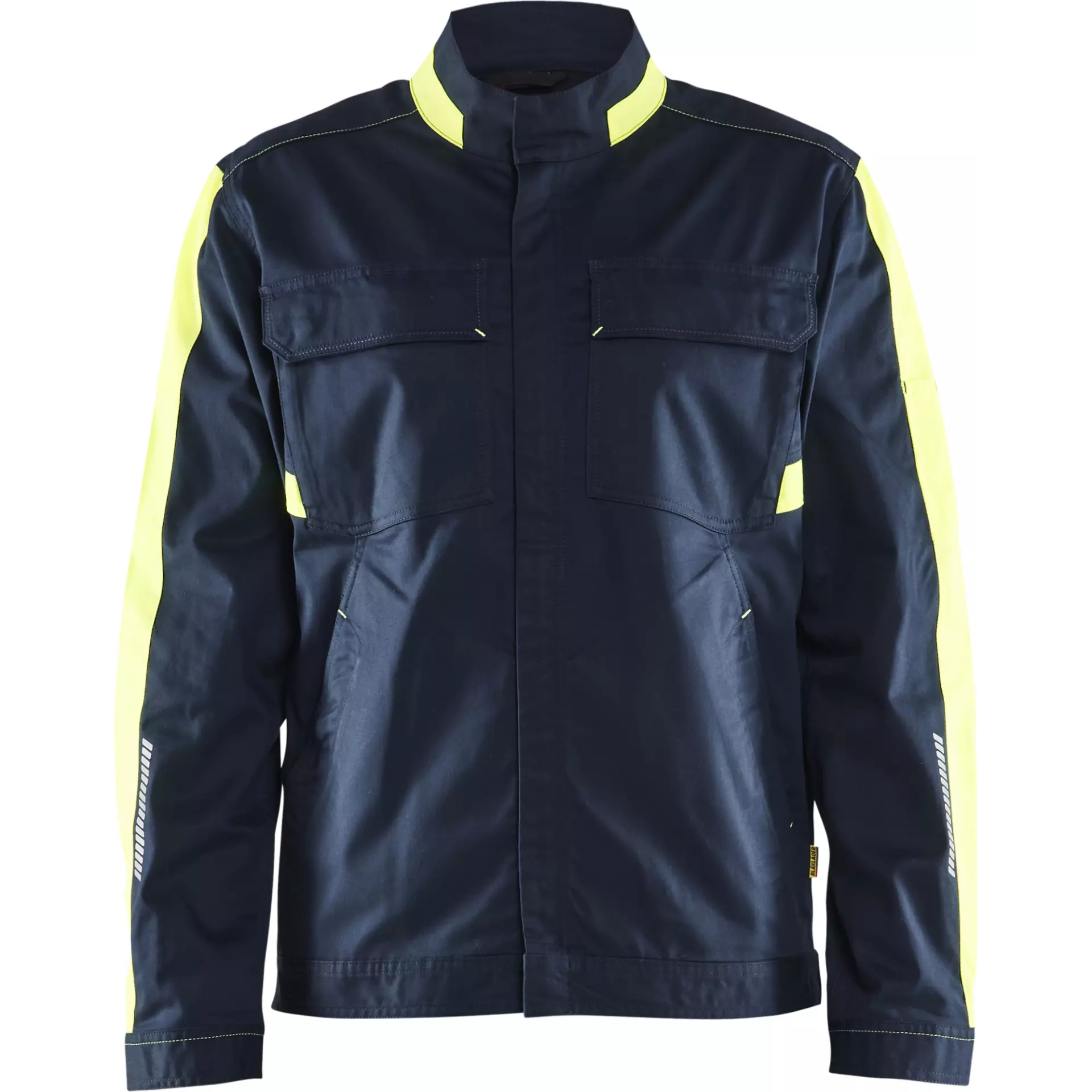 Blaklader 444418328633, Industrie Stretch Jacke, Dunkel Marineblau/Gelb