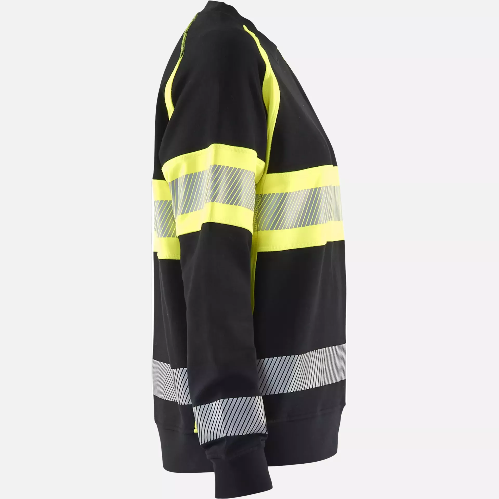 Blaklader 340911589933, High Vis Women's Sweatshirt, Black/Yellow, image 2