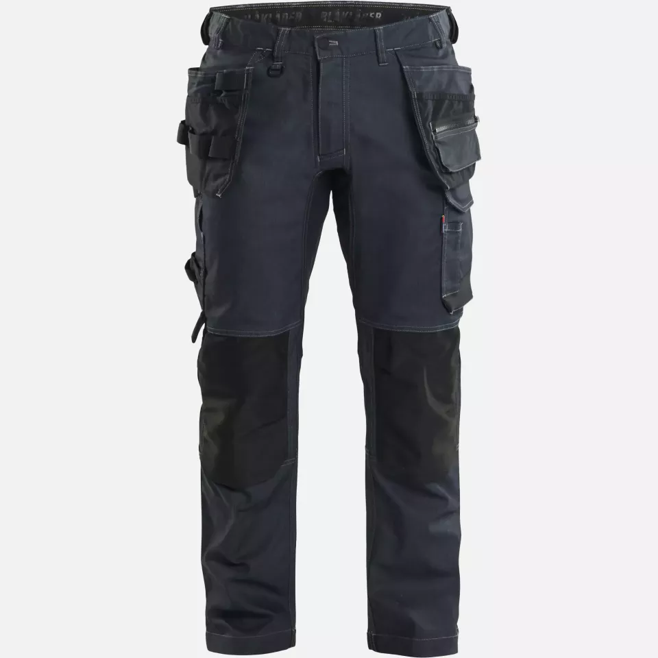 Blaklader 175011418999, Denim Stretch Handwerker Arbeitshose, Marineblau/Schwarz, image 1, gallery thumbnail