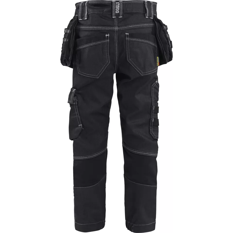 Blaklader 522511478999, X1900 Kinder Handwerker Arbeitshose Stretch, Marineblau/Schwarz, image 4, gallery thumbnail