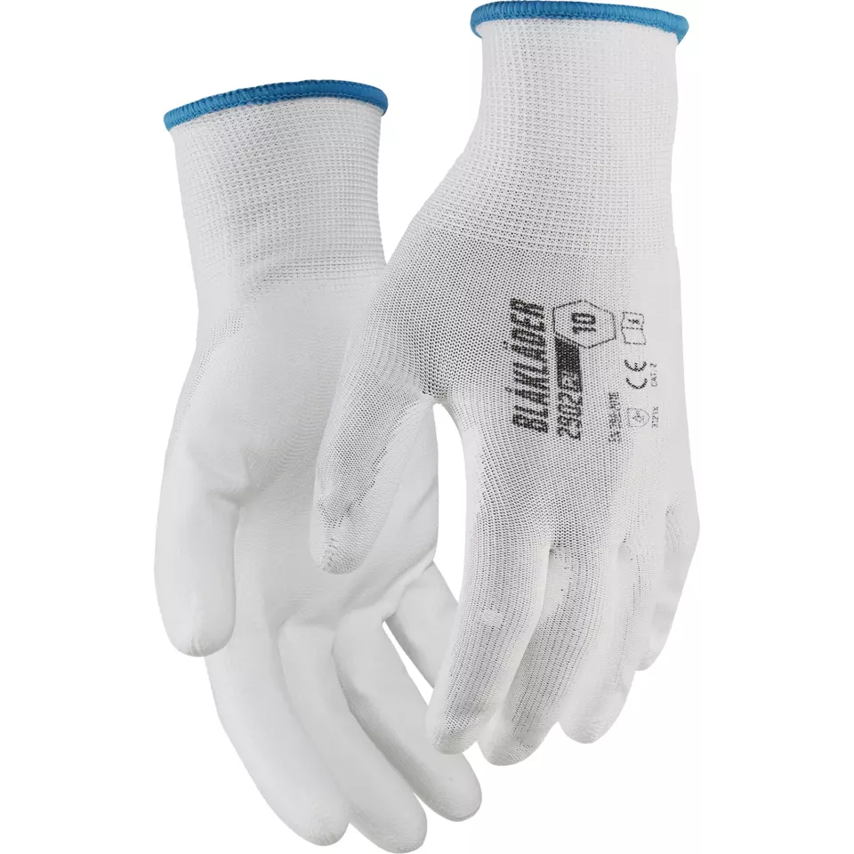 Blaklader 290214531000, PU Dipped Work Glove, White, image 1, gallery thumbnail