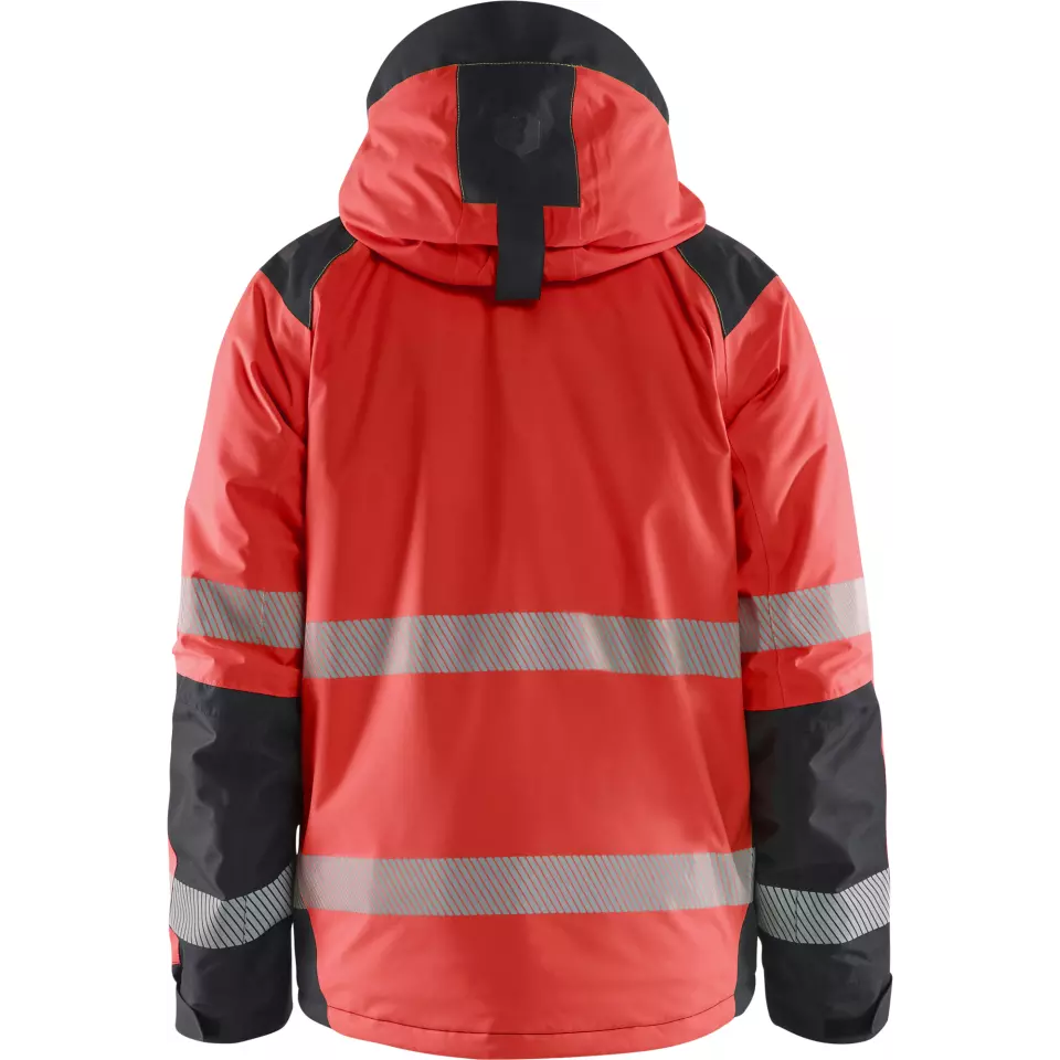 Blaklader 445519875599, High Vis Winter Jacket, Red/Black, image 4, gallery thumbnail