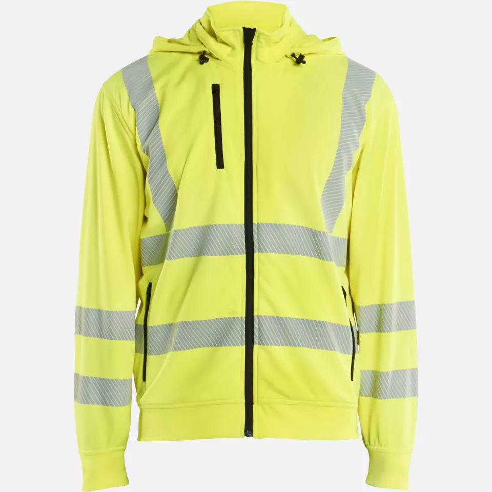 Blaklader 357325383300, High Vis Sweatshirt mit abnehmbarer Kapuze, Gelb, image 1, gallery thumbnail