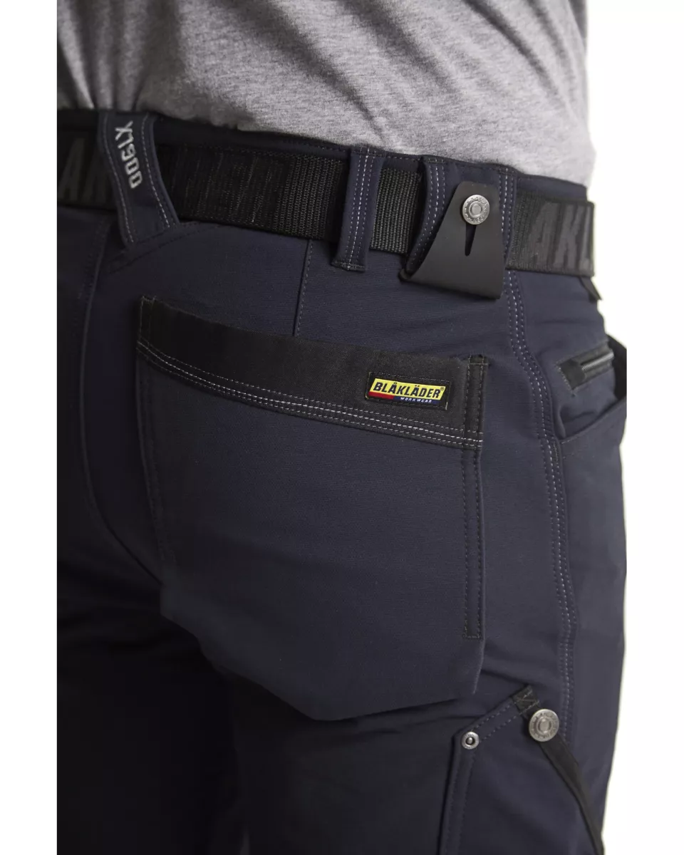 Blaklader 198916448699, X1900 4-Way Stretch Craftsman Work Trousers, Dark Navy/Black, image 6, gallery thumbnail