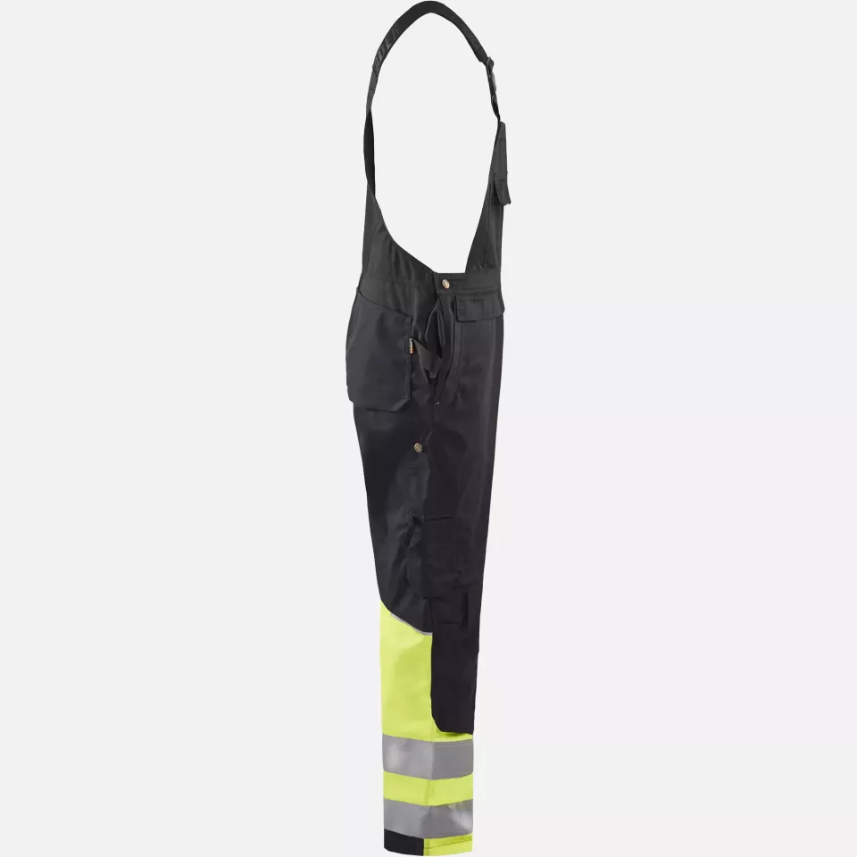 Blaklader 266218009933, High Vis Bib and Brace, Black/Yellow, image 2, gallery thumbnail