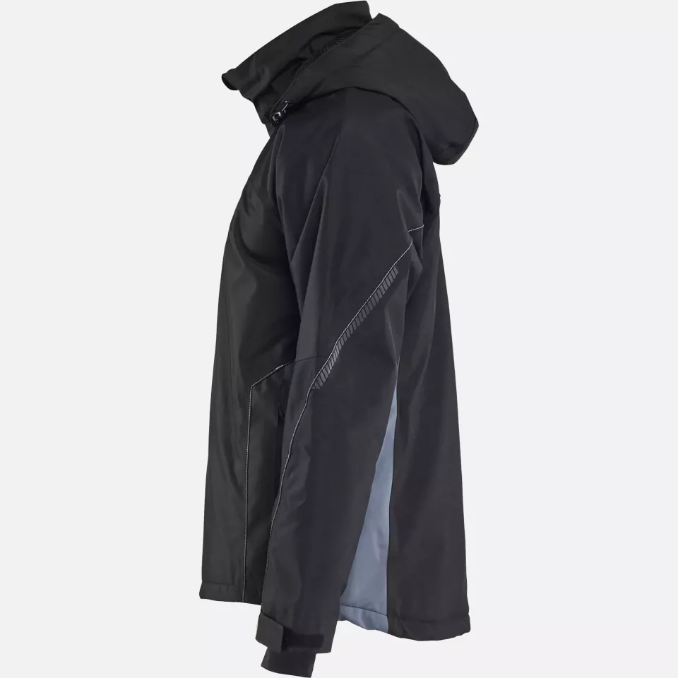 Blaklader 489019779994, Lined Lightweight Winter Jacket, Black/Grey, image 3, gallery thumbnail