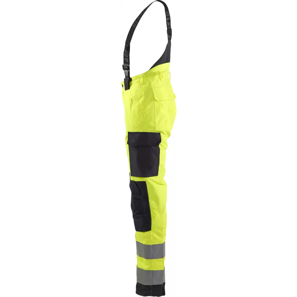 Blåkläder 788519773399, High Vis Ladies Winter Work Trousers, Yellow/Black, image 3, gallery thumbnail