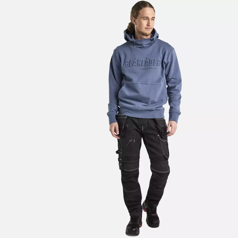 Blaklader 353011588209, 3D Kapuzen Sweatshirt, Taubenblau, image 5, gallery thumbnail