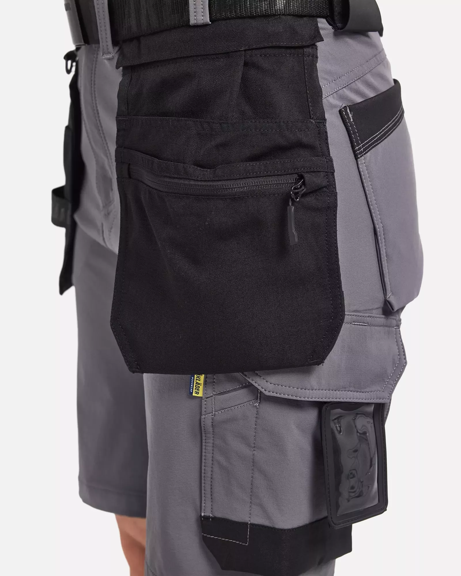 Blaklader 712416459699, Women's 4-Way Stretch Craftsman Shorts, Medium Grey/Black, image 7