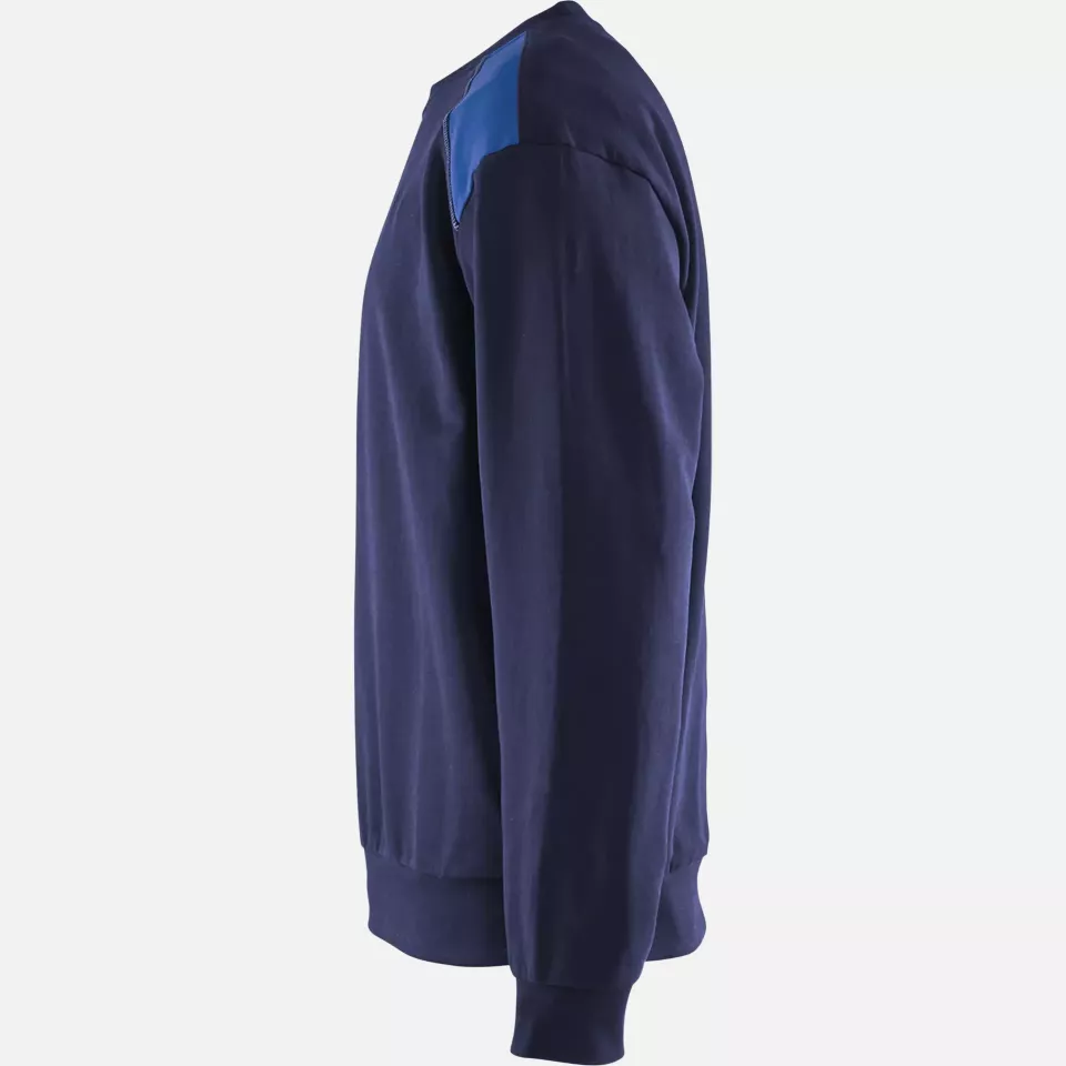 Blaklader 358011588985, Sweatshirt, Navy Blue/Royal Blue, image 3, gallery thumbnail