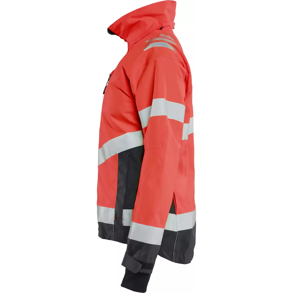 Blaklader 476119775599, High Vis Women's Shell Jacket, Red/Black, image 3, gallery thumbnail
