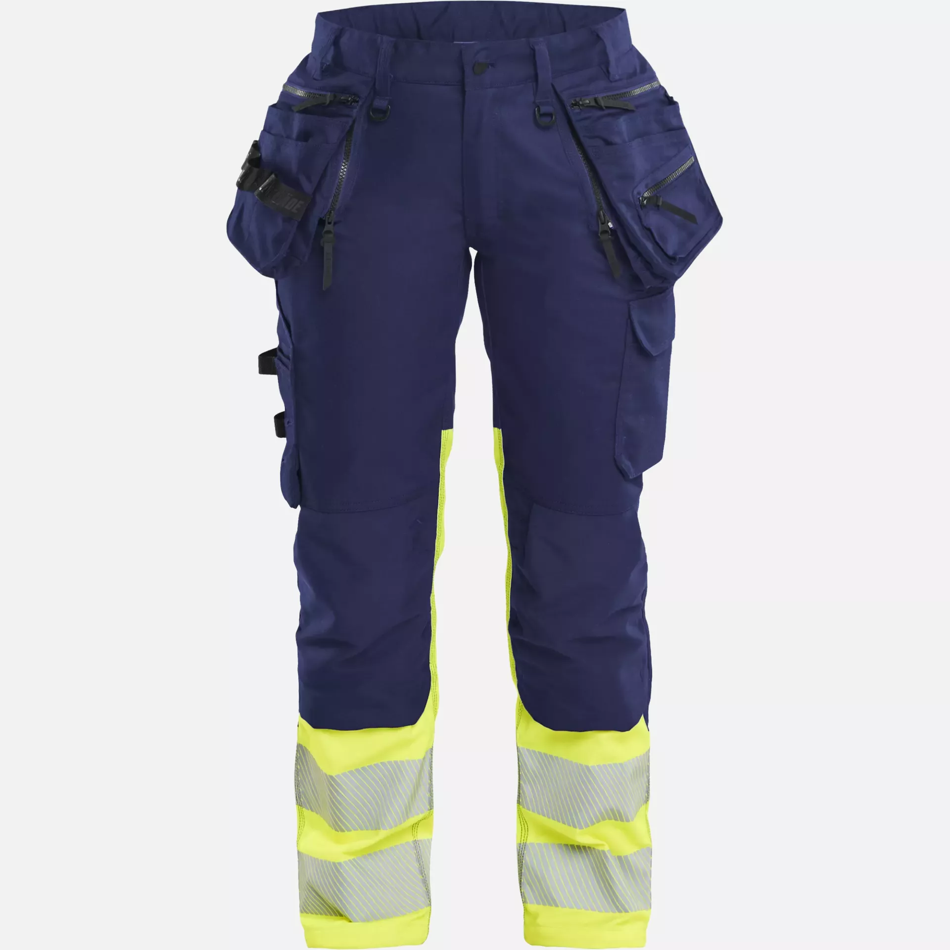 Blaklader 703011498933, High Vis Damen Stretchhose, Marineblau/ Gelb, image 1