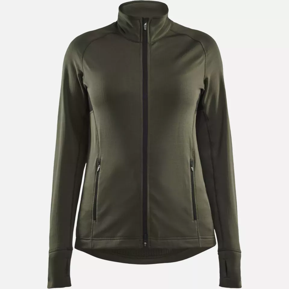 Blaklader 474525394209, STRIKER Women's Fleece Jacket, Forest Green, image 1, gallery thumbnail