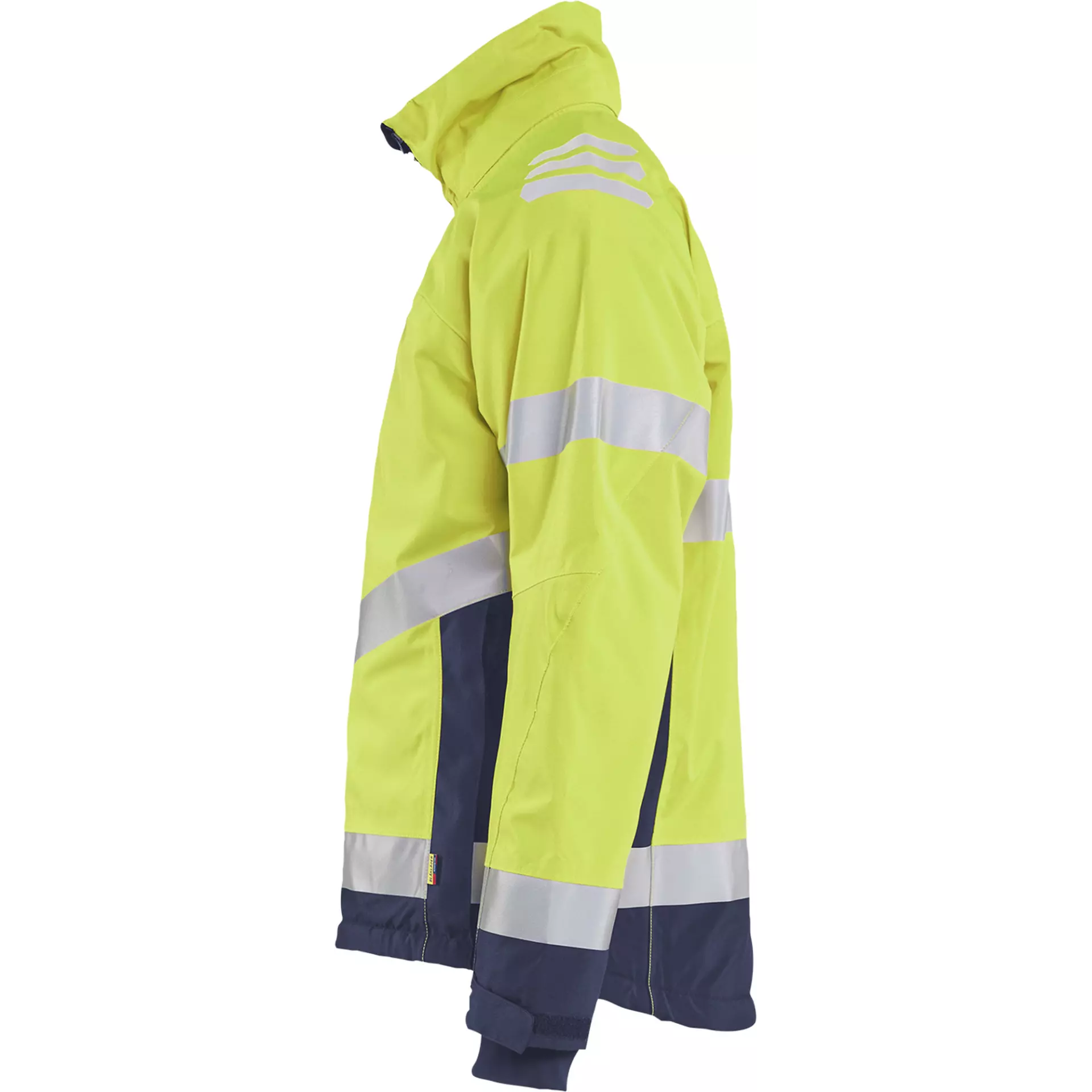 Blaklader 478019773389, High Vis Lined Lightweight Winter Jacket, Yellow/Navy Blue, image 3