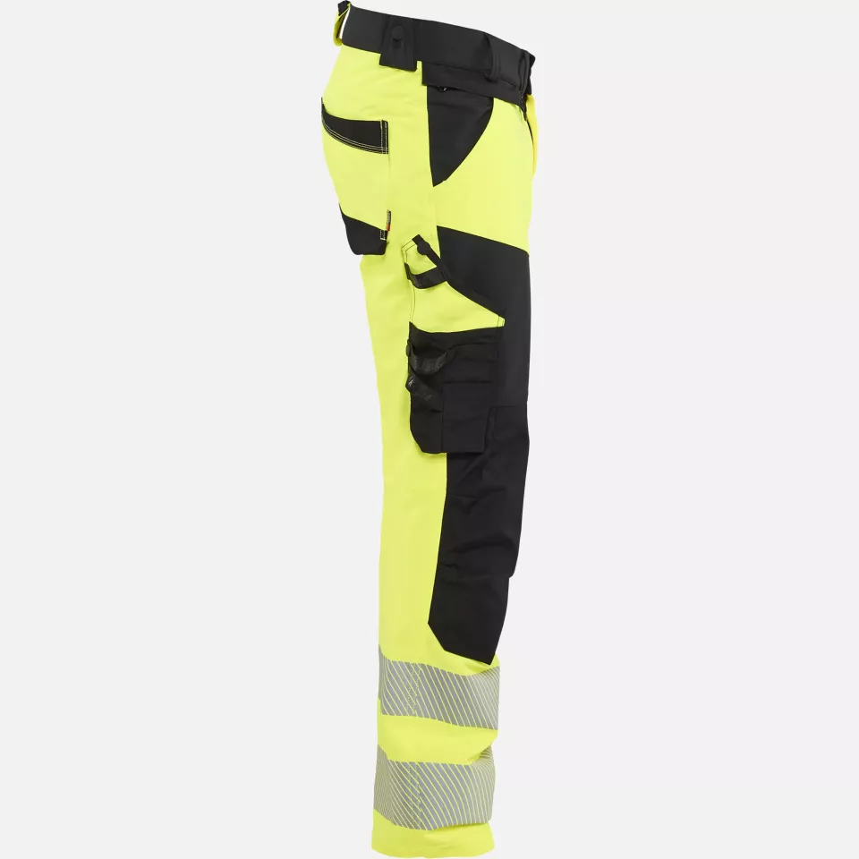 Blaklader 112416483399, Hi-Vis Work Trousers 4-Way Stretch, Hi-Vis Yellow/Black, image 2, gallery thumbnail