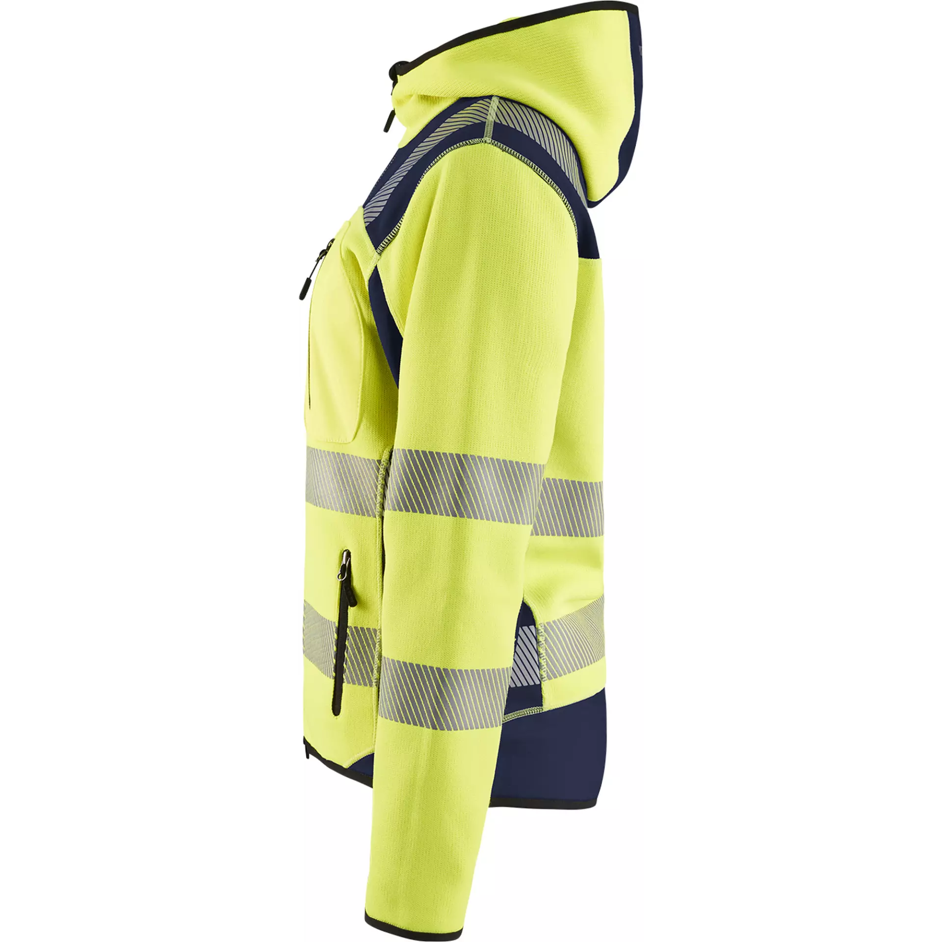 Blåkläder 496721203389, High Vis Ladies' Knitted Jacket, Yellow/Navy, image 3
