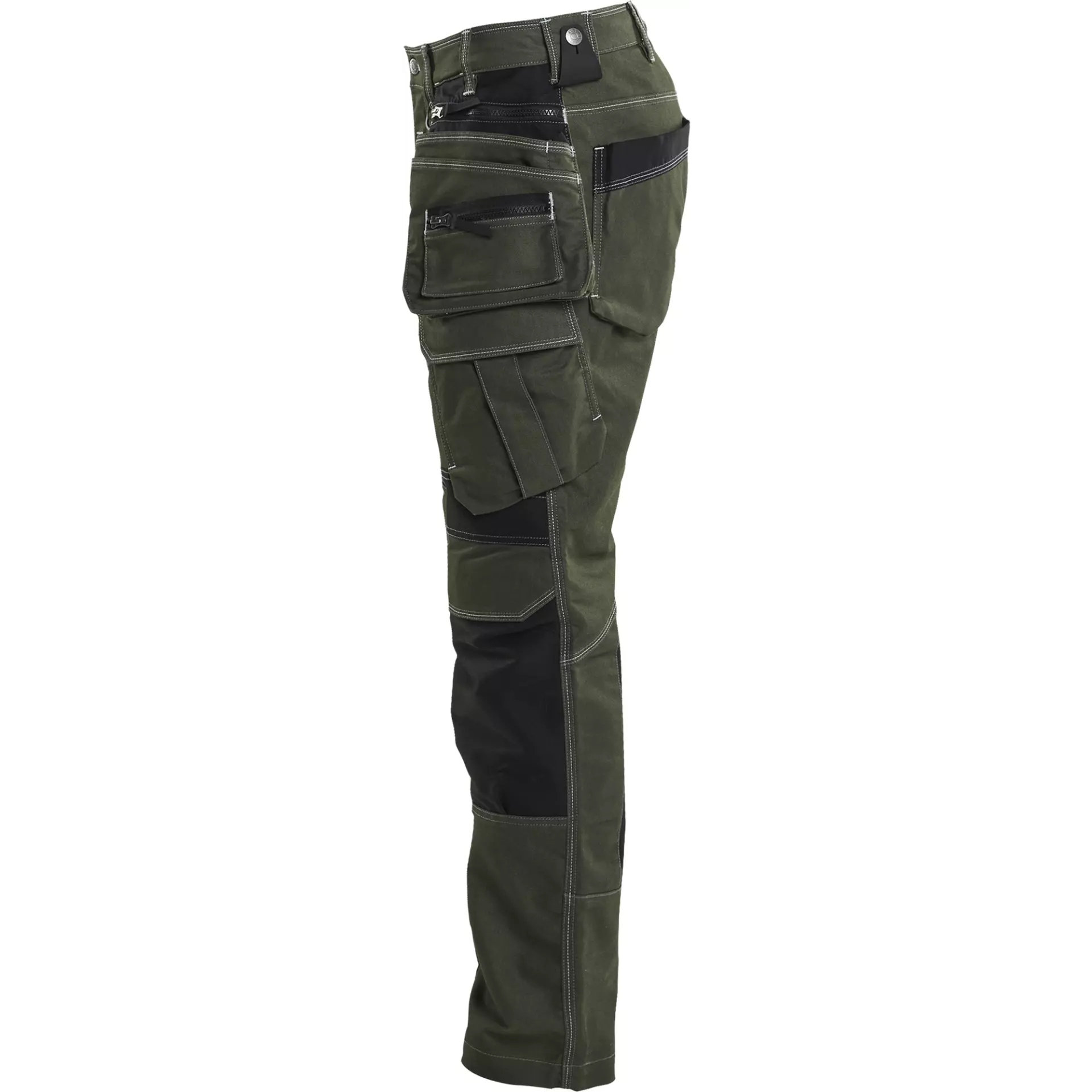 Blåkläder 199011414298, X1900 Stretch Craftsman Work Trousers, Forest Green/Black, image 3