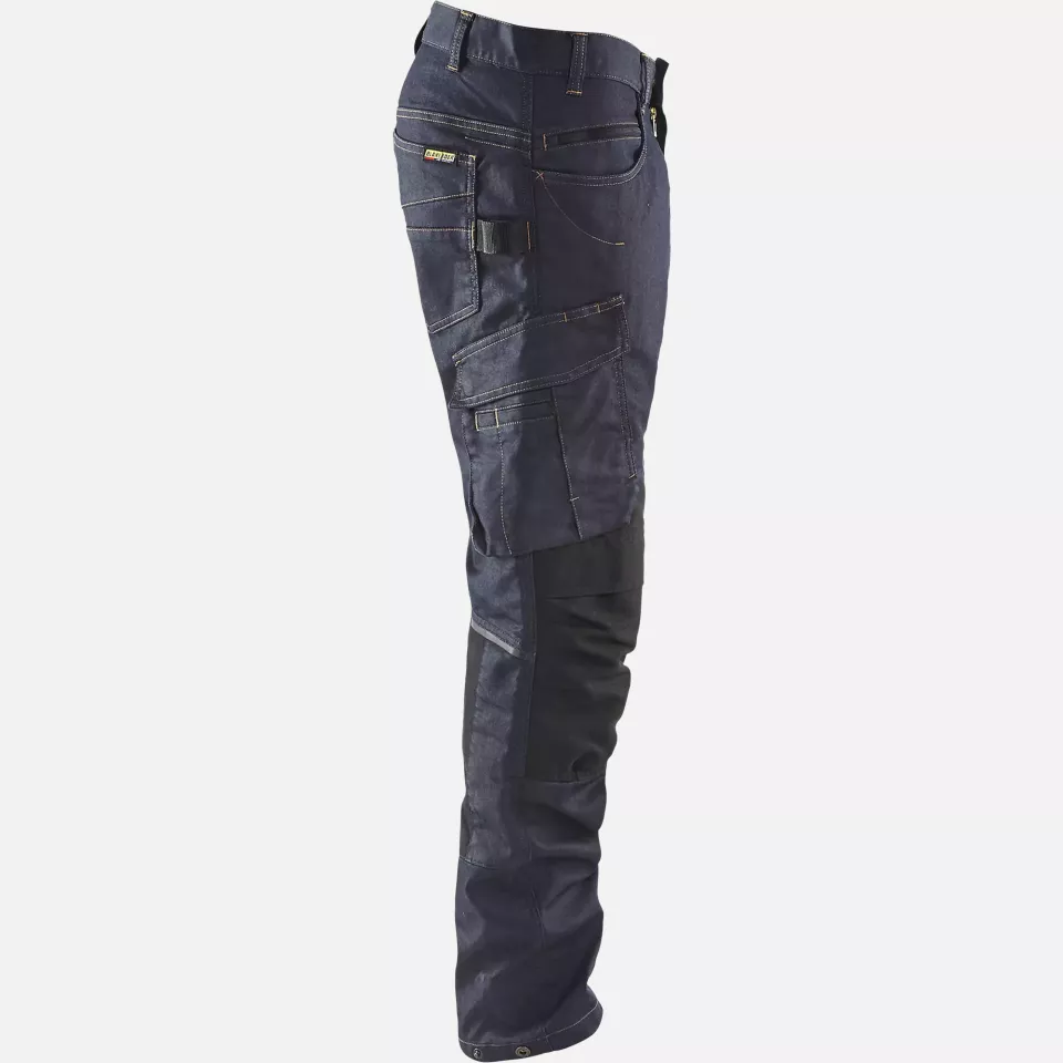 Blaklader 149711418999, Denim Stretch Work Trousers, Navy/Black, image 2, gallery thumbnail