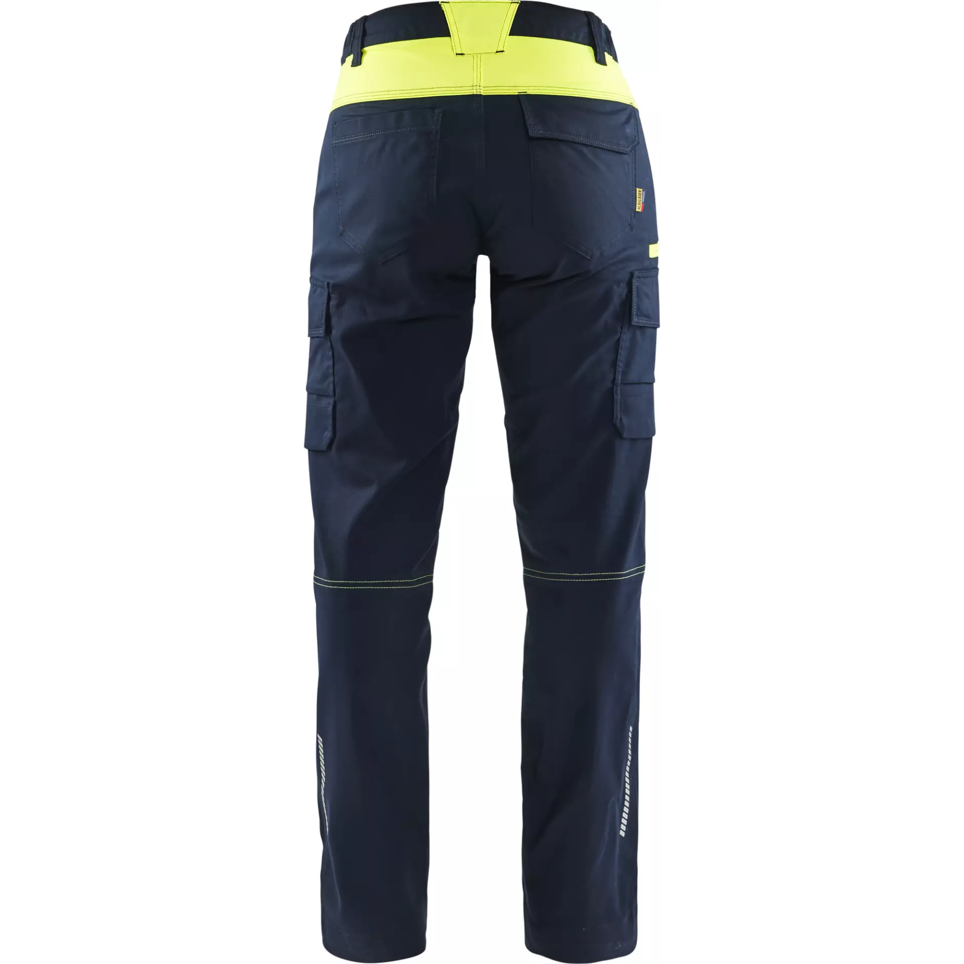Blaklader 714418328633, Damen Stretch Industrie Arbeitshose, Dunkel Marineblau/Gelb, image 4