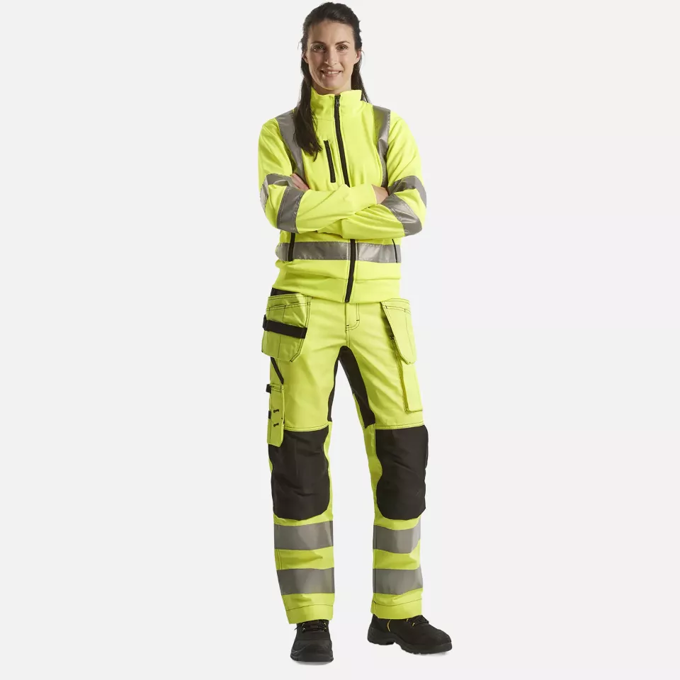 Blaklader 716318113399, High Vis Damen Stretch Arbeitshose, Gelb/Schwarz, image 5, gallery thumbnail