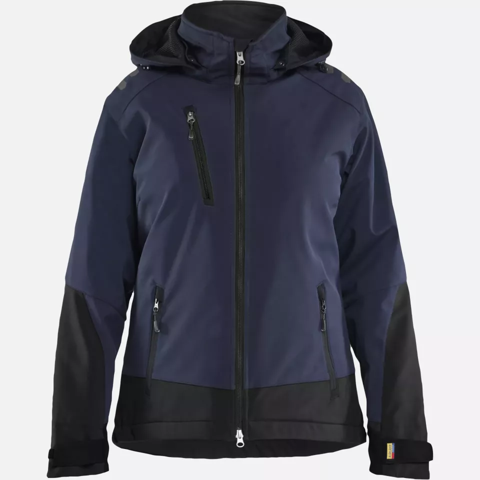 Blaklader 475125138699, Ladies Softshell Winter Jacket Lightly Lined, Dark Navy/Black, image 1, gallery thumbnail