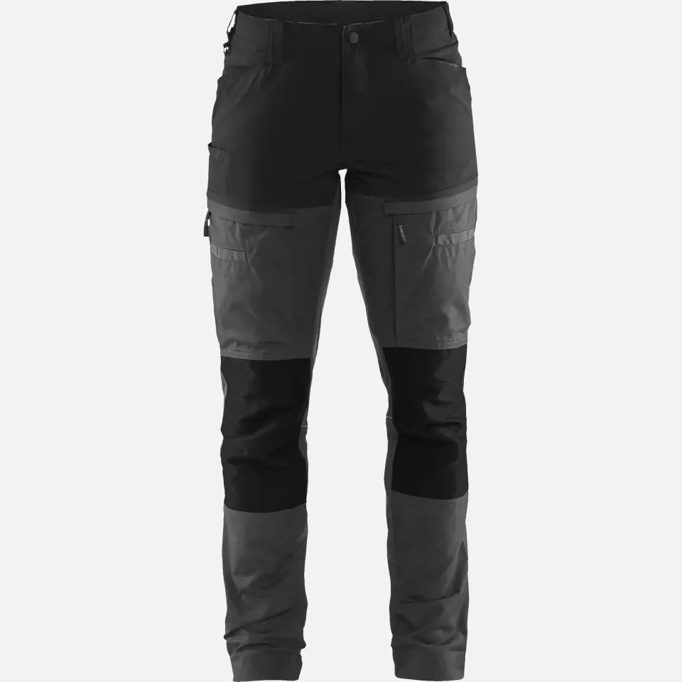 Blaklader 716618459699, Damen Stretch Servicehose, Mittelgrau/Schwarz, image 1, gallery thumbnail