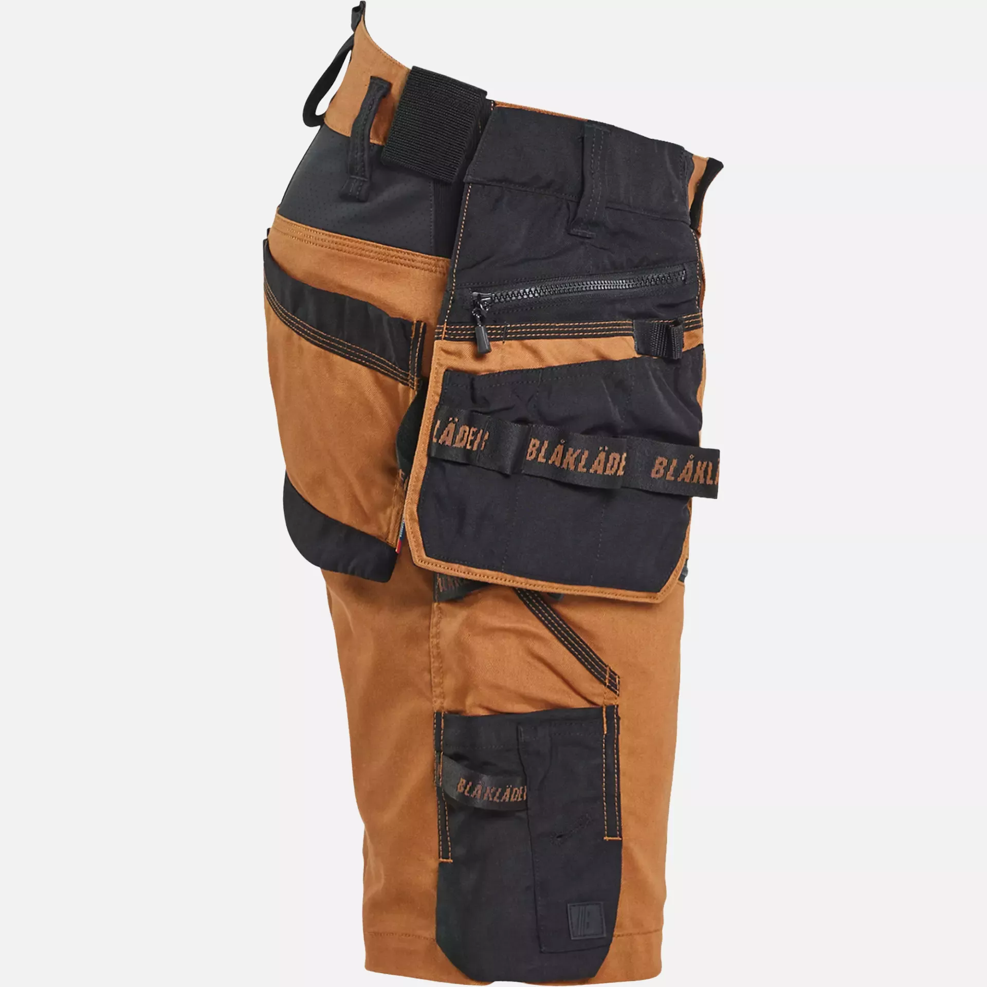 Blaklader 197211494099, STRIKER Stretch Craftsman Shorts, Rust/Black, image 2