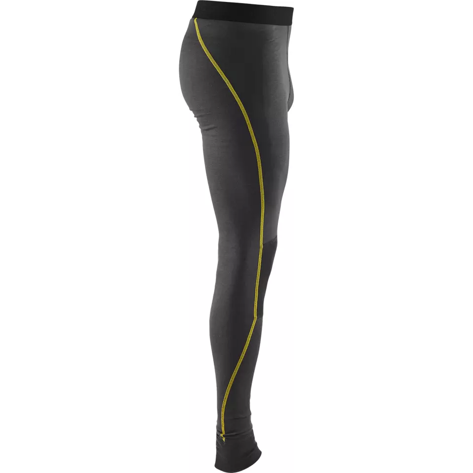 Blaklader 184417349835, XLIGHT Merinowolle Unterhose, Dunkelgrau/Gelb, image 2, gallery thumbnail